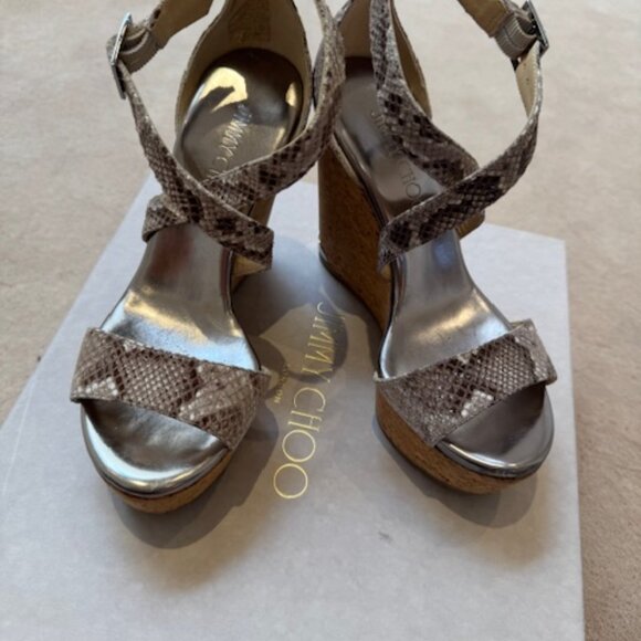 Jimmy Choo Portia Wedge Sandal - Picture 3 of 7